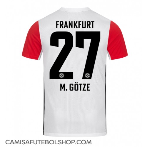 Camisa de time de futebol Eintracht Frankfurt Mario Gotze #27 Replicas 1º Equipamento 2024-25 Manga Curta